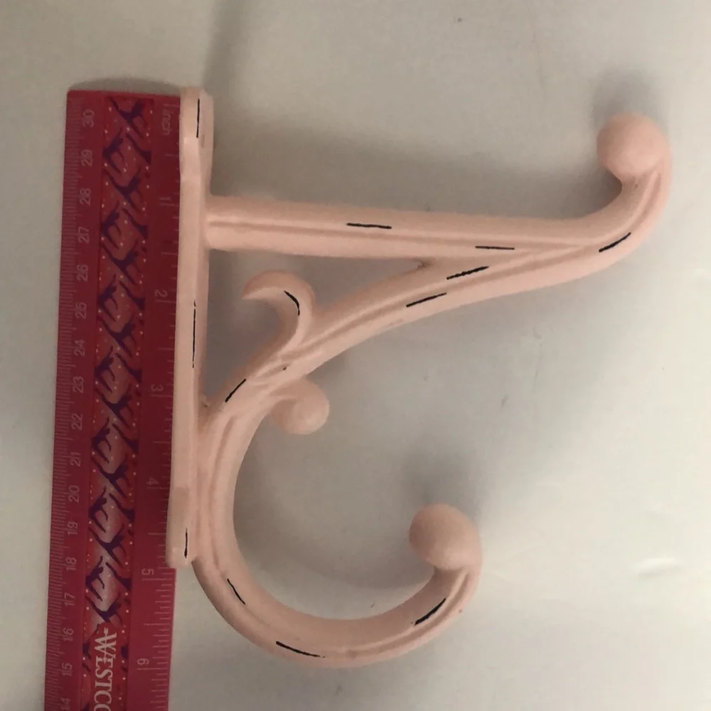 Pottery Barn Kids Cast Iron Wall Mount Pink Hook NIB - Picture 9 of 10